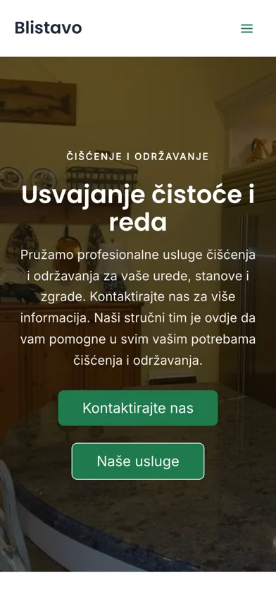 Blistavo — ista stranica na mobitelu